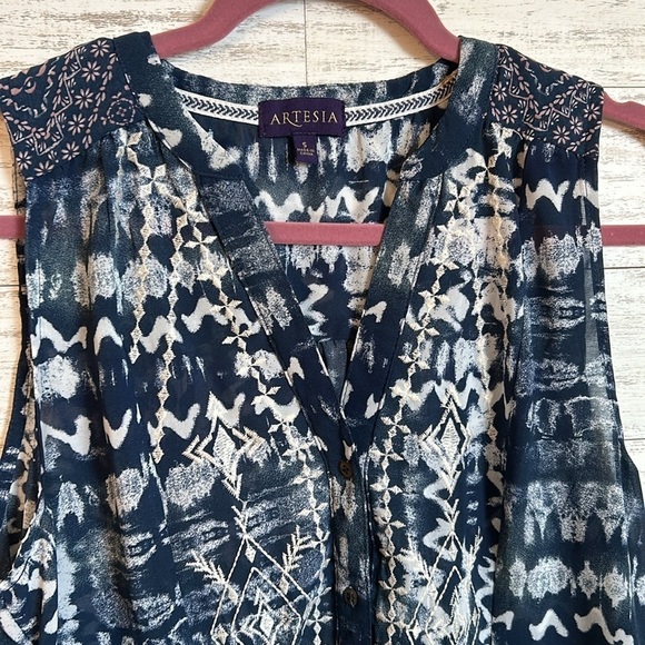 Artesia Tribal Sleeveless blouse | SIZE S - Picture 7 of 7